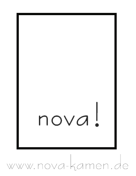 Schlichte Grafik mit dem Wort „nova!“ in Kleinbuchstaben am unteren Rand.